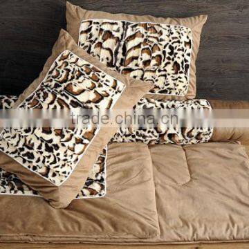 Faux Fur Flannel Plain Colour Quilt Blanket Pillow Handmade Patchwork Quilt Needlework Bed Linen Bedclothes 16