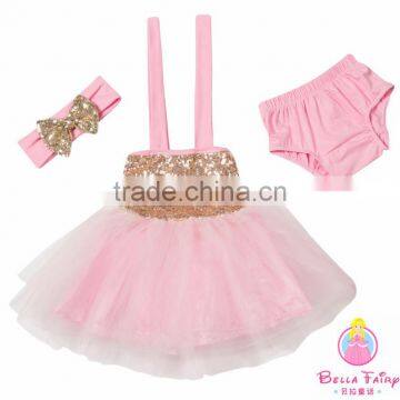 European Style Children Clothing Casual Baby Sequin Knitting Little Princess Girls Dress photo-2