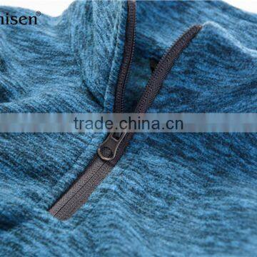 Online Shop 1/4 Zipper Round Collar Custom Fleece Men Hoodies photo-3