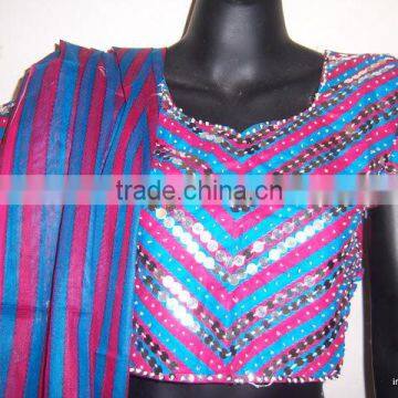 BLUE CHANIA Lehenga Choli BLOUSE DUPATTA photo-3