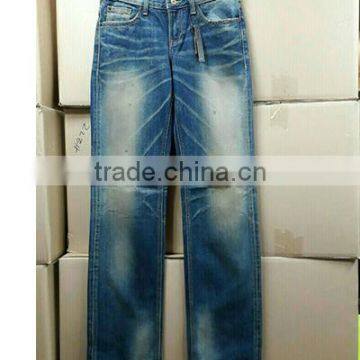 Cheap Stock Lot Sale Various Man Woman's Denim Jean From Korea