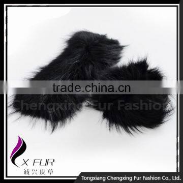 Cuff-2C Cheap Price Girl Decor Cute And Lovely Jacket Raccoon Fur Cuff photo-4