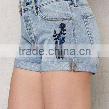 Floral Embroidered/girls Shorts/wholesale Blank Sweat Shorts/wholesale Gym Shorts Specially Designed for Girls photo-4