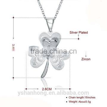 Wholesale 925 Silver Clover Necklace photo-3