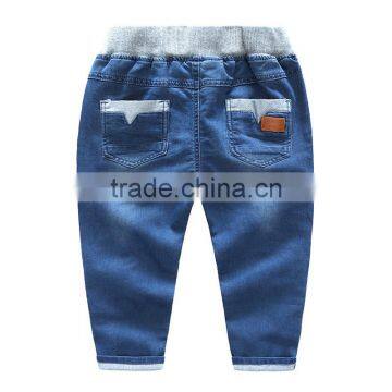 S33449W Boys Jeans Casual Elastic Waist Fashion Ripped Denim Pants photo-2