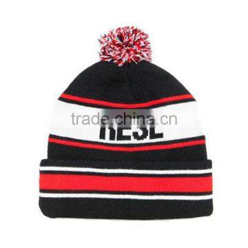 Wholesale Selling Hats Fashion Winter Hat Pom Pom Acrylic Custom Bulk Beanie photo-4
