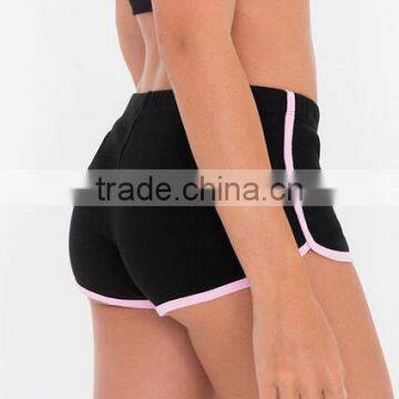 Runwaylover Custom Summer Sexy Bright Color Hot High Waist Gym Sport Women Cotton Shorts photo-3
