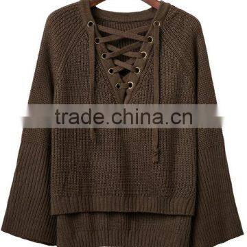 EY0851S New Style 2016 Women Fashion V-Neck Knitted Pullover Sweater photo-5