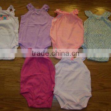 Sleeveless Baby Girl Bodysuits Summer Rompers