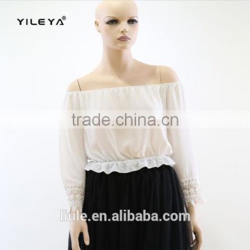 New attractive summer hanging strip chiffon blouse