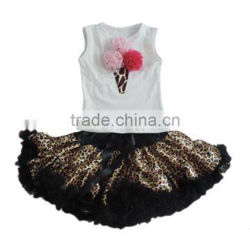 Yiwu China Clothes New Sale Baby Girls Dress Set Summer Dance Skirts 2pcs Lace Tutu Ruffle Skirt Child Sleeveless Tank Top+dress photo-6