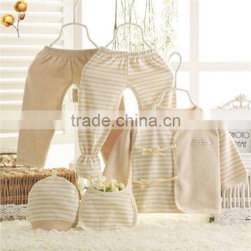 Factory price hot sale 5pcs organic cotton baby clothing gift sets