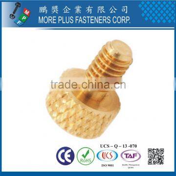 Made in Taiwan Brass M4 Knurled Head Diamond Thumb Screw photo-3