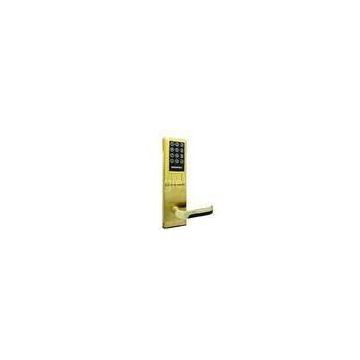 Golden Stainless Steel Keyless Door Lock , Smart Modern Home Lock