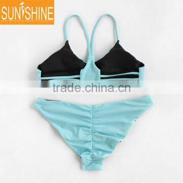 Women Reversible Swimwear Cheeky Butt Bikini Push Up Butt Lift Swimwear