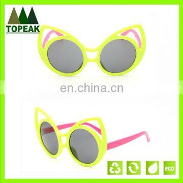 2016 Hot sale cute cat ear funky children kids sunglasses