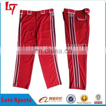 polyester womens softball wear baseball red pants