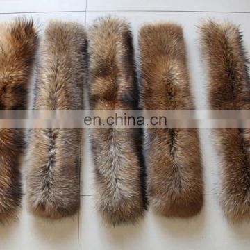 Factory Wholesle 100% Real Raccoon Fur Collar