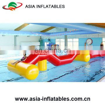 Inflatable human challenge obstacle course on water game/inflatable aqua run obstacle