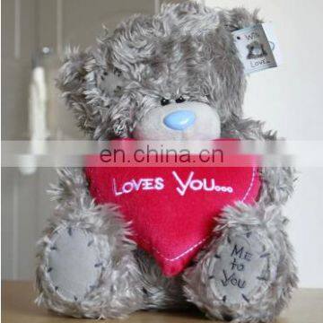 2015 HI CE EN71 Hot Sale Valentine day super soft toy, plush mini valentine bear,bear with heart