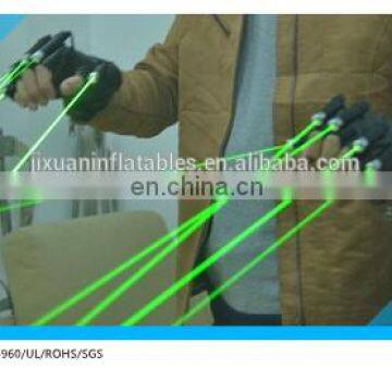 laser gloves with green color laser light for rock band concert