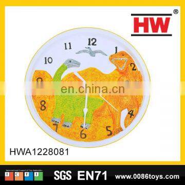 Children's Educational Toys time early learning and dinosaur drawing world time DIY wall clock