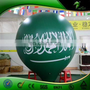 Huge Green Inflatable Helium Balloon Custom Shape Inflatable LED Lighting Air Balls Parade Product