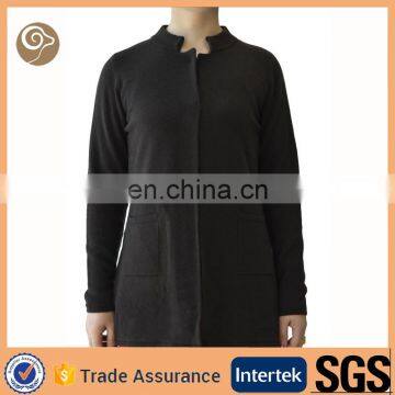 Long knitted women sweater manufacturer