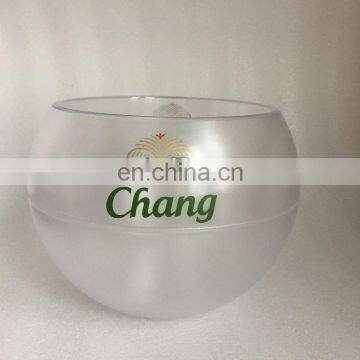 Barware Caddy Plastic Black Round Ice Bucket