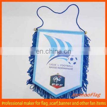 Free design custom top quality football club exchange flag