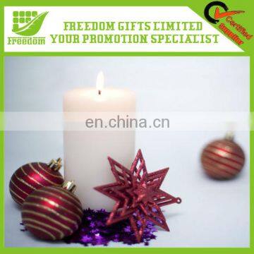 Promotional Cylindrical Flameless Wax Led Candle