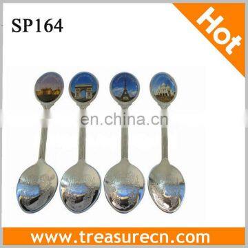 High Quality Various Kinds of Epoxy Souvenir Metal Gold Spoon