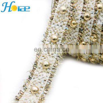 Hit157 2.5cm New and Hotselling Beaded Ribbon Trimming Lace for Clothes photo-4