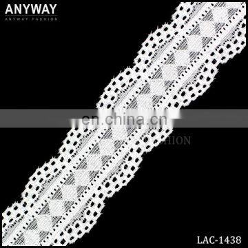 New arrival trim african lace fabric;spandex lace trim;spandex lace for women