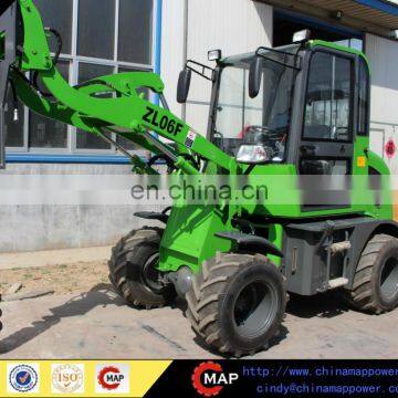 ZL06F Hydraulic small wheel loader new design with digger