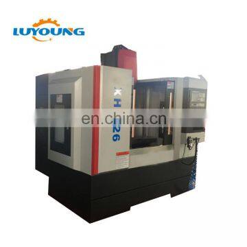 XH7126 small low price vertical 3 axis cnc milling machine