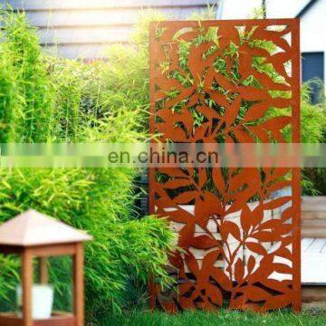 Corten Steel Screen for Garden Decoration photo-3