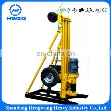 Pneumatic motor driven down the hole drill rig machine