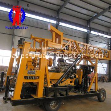 Good quality and cheap price wheeled hydraulic core drilling rig convenient to move