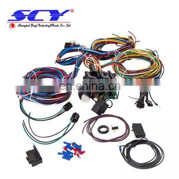 21 Circuit Wiring Harness Suitable for CHEVY Mopar Suitable for FORD Hotrods UNIVERSAL X-long Wires