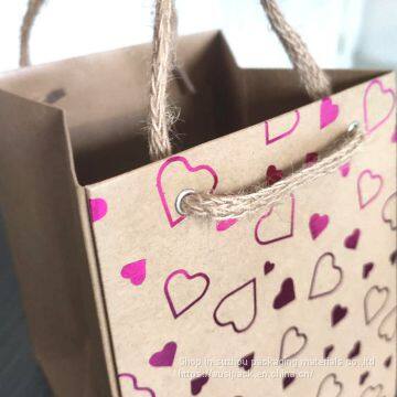 Trapezoidal Flower Foldable Handbag Kraft Paper Gilding, no Adhesive Bonding photo-4