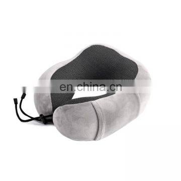 2020 Popular Cotton Fabric Ergonomic Luxury Memory Foam Travel Pillow Car Airplane Neck Support Pillow photo-4
