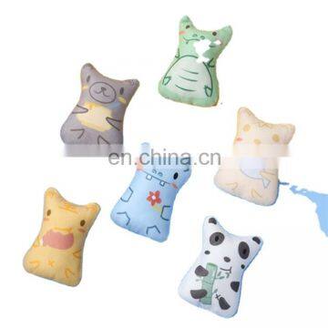 DIY catnip animal color printing plush chew bite cat scratches toys