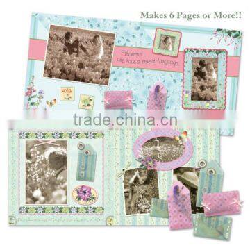 DIY Craft Set Edwardian Flower Garden Flower Scrapbook Kit photo-3