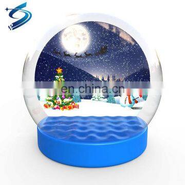 Human Size Inflatable Christmas Snowmen Angel Snow Globe Ball Bounce House Bouncy Castle Costume for Kids