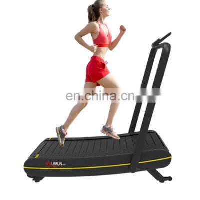 Air runner curved treadmill home fitness self-powered  home use non-motorised running machine mini folding treadmill