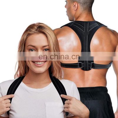 High quality back corrector shoulder braces back supports belt with reflect strips