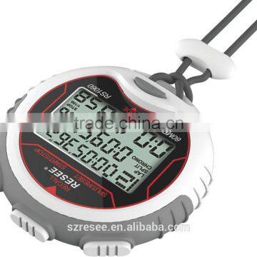 Automatic bicycle stopwatch alarm clock