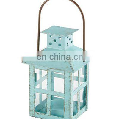 Custom Small Simple Cheap Outdoor Lantern Iron Hand Lantern For Camping Light