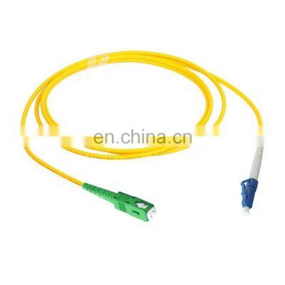 LC UPC SC APC Simplex Single mode  G657A or customized  Fiber Optic Patch Cords fiber optic adapter lc/pc to sc/apc simplex